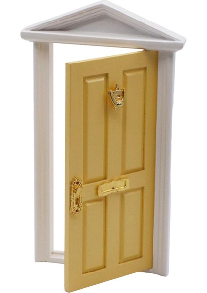 Minyatür Bebek Modeli Dekor 1:12 Bebek Evleri Için Ölçek Mutfak Diy Aksesuar Sarı (Yurt Dışından)