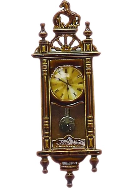 Sevimli Dollhouse Sarkaç Saat Minyatür 1:12 El Sanatları Dekor Hediyeler Oyuncak Çocuklar Için (Yurt Dışından)