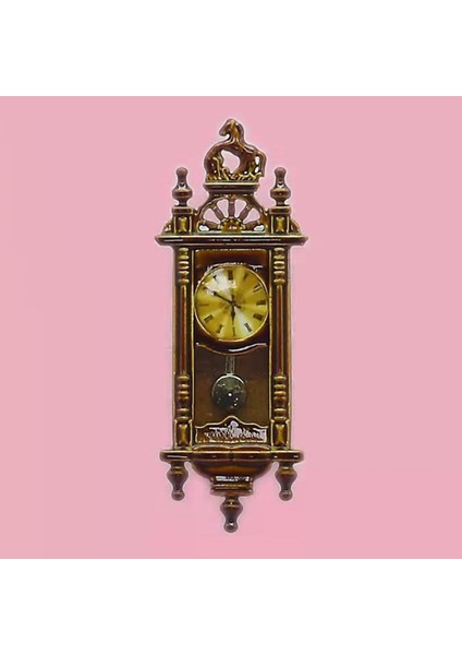 Sevimli Dollhouse Sarkaç Saat Minyatür 1:12 El Sanatları Dekor Hediyeler Oyuncak Çocuklar Için (Yurt Dışından)