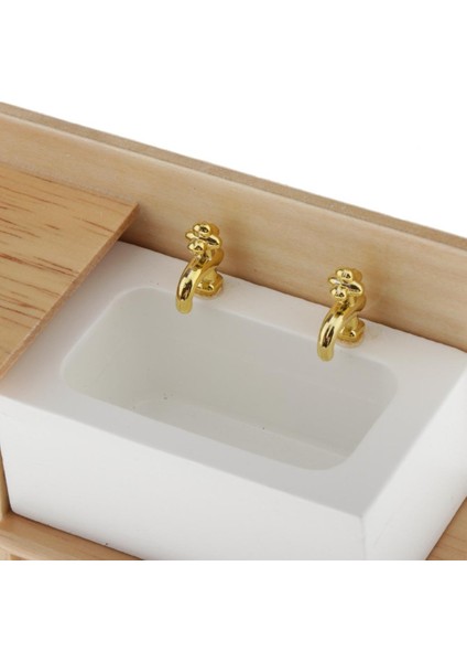 1:12 Dollhouse Mobilya Minyatür Ahşap Lavabo Dolap Dolap Dekor (Yurt Dışından) indirimleri