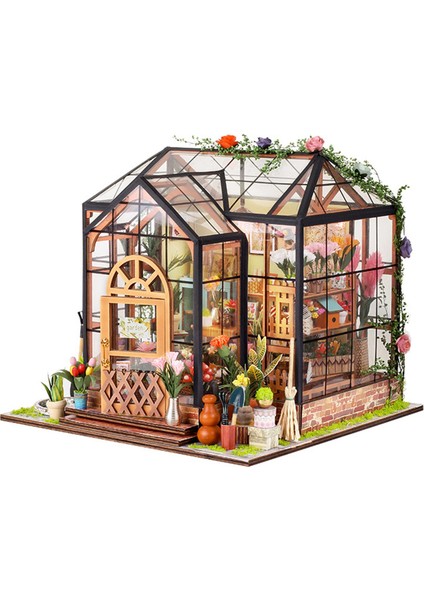 Minyatür Dollhouse Sevgililer Günü Hediyesi ile Mobilya Için Arkadaşlar Gençler Çiçek Mağazası (Yurt Dışından) fiyatları