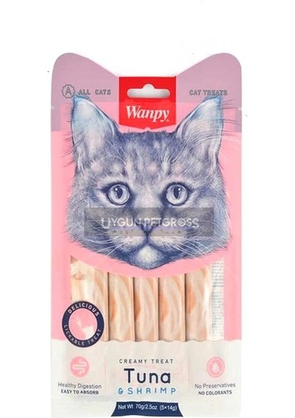 Ton Balığı ve Karidesli Sıvı Kedi Ödülü 5X14 gr