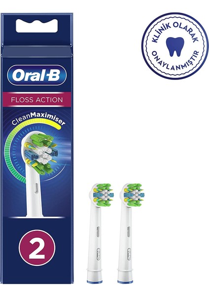 Diş Fırçası Yedek Başlığı Floss Action Cleanmaximiser 2 Adet fiyatları