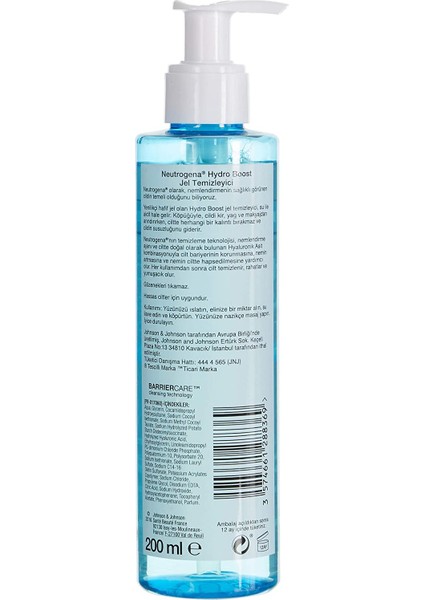 Hydro Boost Water Gel Temizleyici (200 Ml) fiyatları