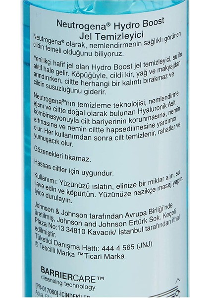 Hydro Boost Water Gel Temizleyici (200 Ml) fırsatları