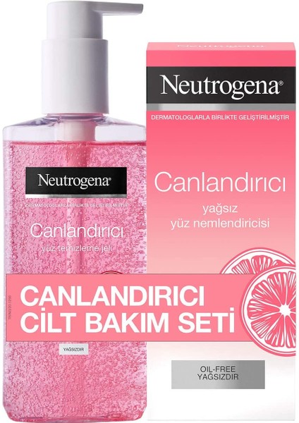 Neutrogena canlandırıcı Temizleme Jeli (150 Ml) ve Nemlendirici (50 Ml)