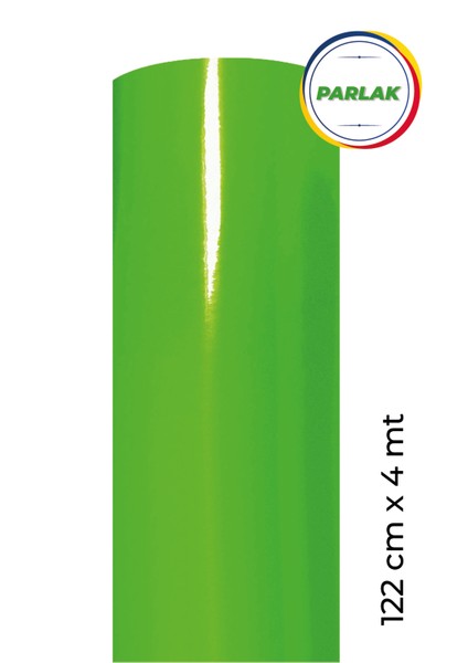 Parlak Yeşil Yapışkanlı Folyo 122 cm x 4 mt