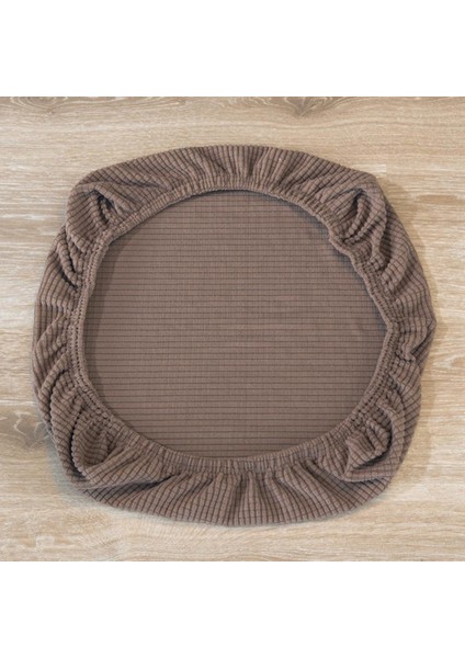 Esnek Dönen Sandalye Koltuk Kapağı Yemek Taburesi Slipcover Için Mutfak Kahverengi fiyatları