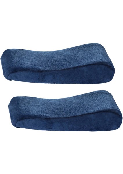 2x Bellek Köpük Kolçak Yastık Dirsek Kol Dirsek Kapağı Kapak Ofis Sandalyesi Koltuk Pedi Siyah(Yurt Dışından)