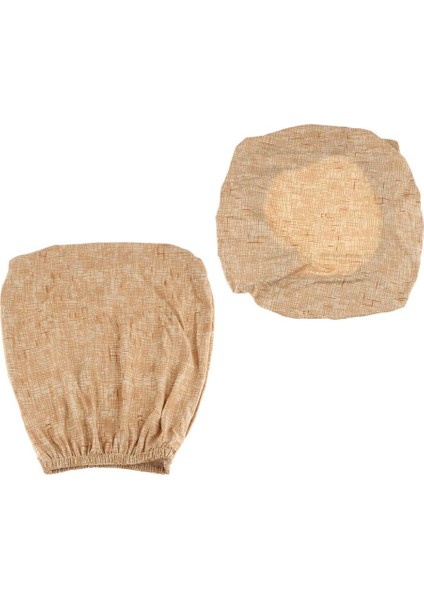 Ofis Bilgisayar Masa Sandalye Kapağı Evrensel Dönme Koltuk Kapağı Bej