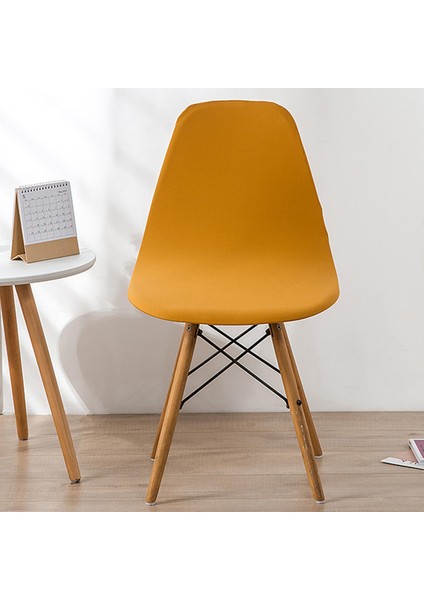 Esnek Kolsuz Kabuk Sandalye Koltuk Kapağı Konferansları Slipcover Sarı