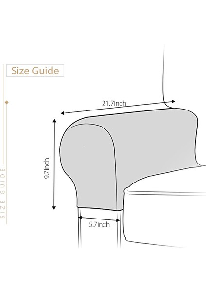 1 Çift Direkli Elastik Kanepe Koltuk Kökenli Koltuk Kapakları Koltuk Slipcovers Bej