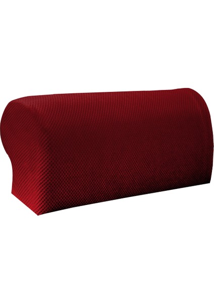 1 Çift Elastik Esnek Kanepe Kol Dayama Kolları Koltuk Slipcovers Koruyucusu Kırmızı