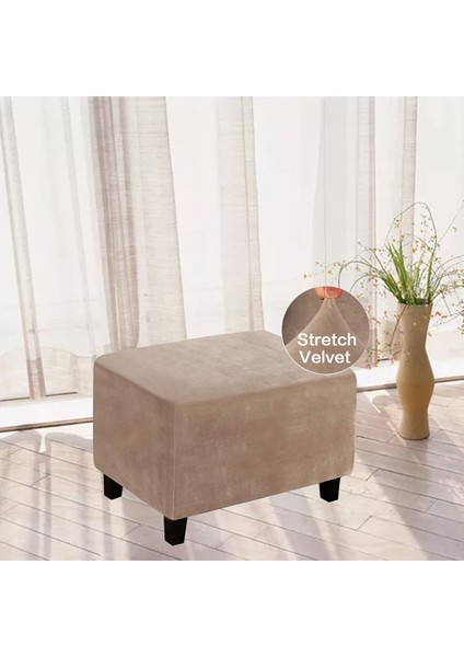 Modern Yumuşak Footting Slipcover Toz Geçirmez Ev Dekor Rahat Kahverengi indirimleri
