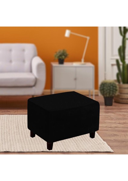 Modern Yumuşak Footting Slipcover Toz Geçirmez Ev Dekor Rahat Siyah indirimleri