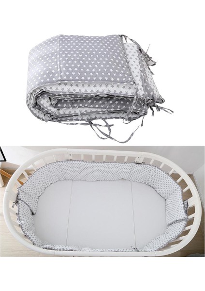 Bebek Tampon Saf Pamuklu Yatak Beşik Çit Koruyucusu Kafa Başucu Koruma Ped fiyatları