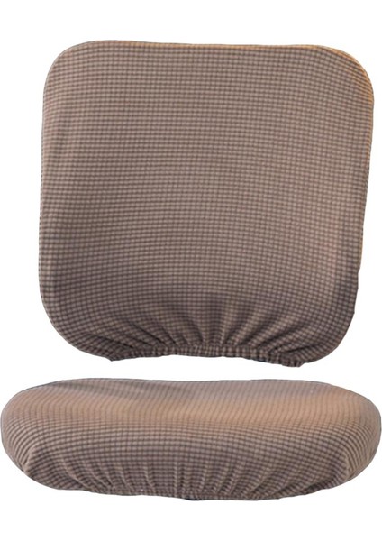 Yumuşak Streç Ofis Bilgisayar Masa Sandalye Kapağı Evrensel Koltuk Slipcover Dekor Kahverengi