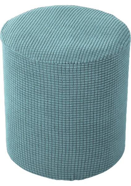 Yuvarlak Osmanlı Kapakları Ayak Dinlenme Slipcover Elastik Alt Gri indirimleri