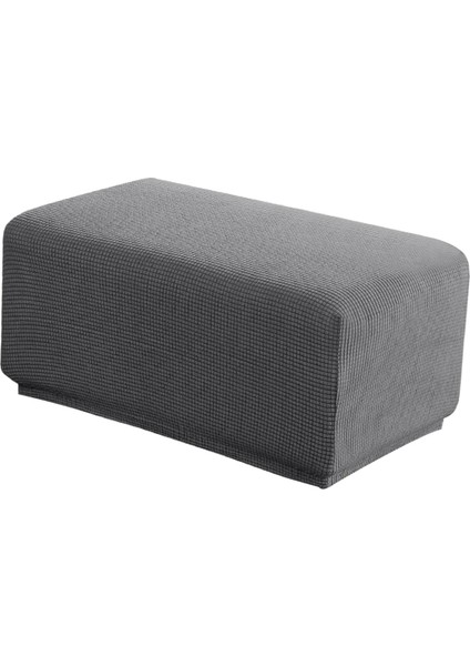 Ayak Fırtınası Dikdörtgen Çıkarılabilir Osmanlı Slipcovers Pouf Protector Gri Xl fırsatları