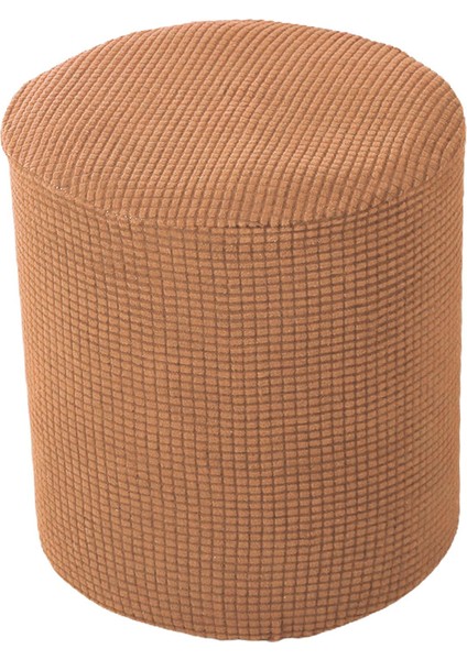 Elastik Alt Kahverengi ile Ayak Dinlenmesi Için Yuvarlak Osmanlı Kapakları(Yurt Dışından) fiyatları