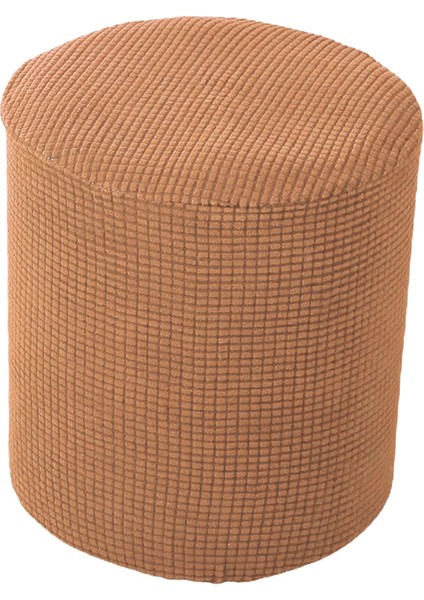 Elastik Alt Kahverengi ile Ayak Dinlenmesi Için Yuvarlak Osmanlı Kapakları(Yurt Dışından) modelleri