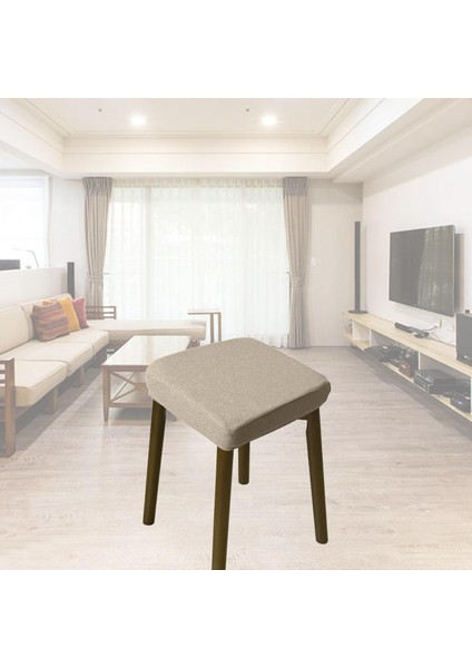 Elastik Polyester Dışkı Slipcover Kaymaz Kapak