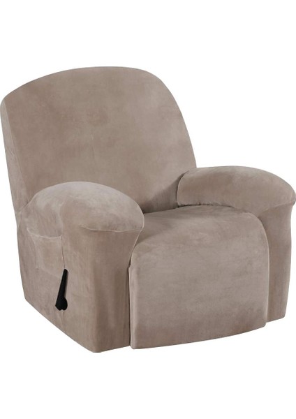 Elastik Streç Koltuk Kanepe Kanepe Kapağı Recliner Kapağı Slipcover Anti-Kayma Brown_1