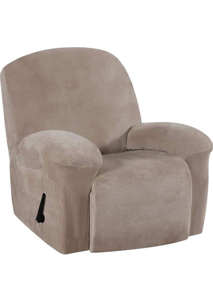 Elastik Streç Koltuk Kanepe Kanepe Kapağı Recliner Kapağı Slipcover Anti-Kayma Brown_1