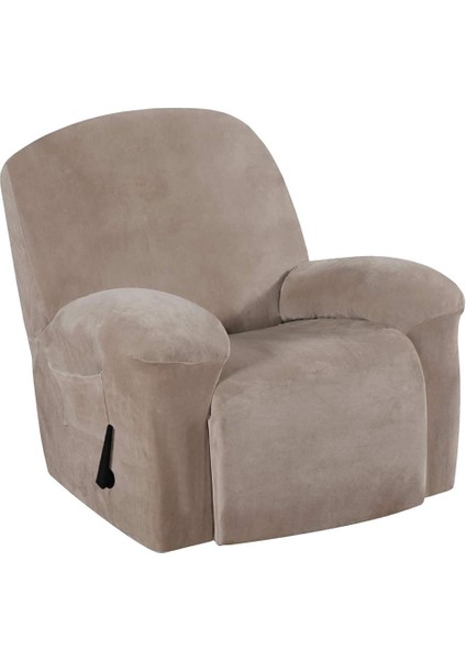 Elastik Streç Koltuk Kanepe Kanepe Kapağı Recliner Kapağı Slipcover Anti-Kayma Brown_1