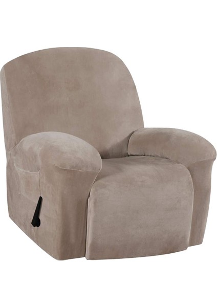 Elastik Streç Koltuk Kanepe Kanepe Kapağı Recliner Kapağı Slipcover Anti-Kayma Brown_1