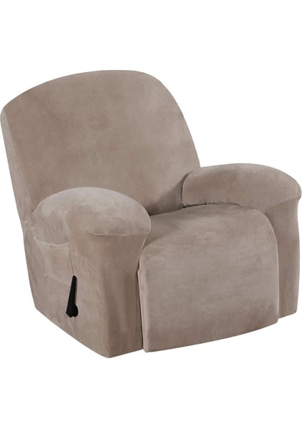 Elastik Streç Koltuk Kanepe Kanepe Kapağı Recliner Kapağı Slipcover Anti-Kayma Brown_1