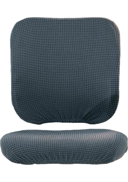 Yumuşak Streç Ofis Bilgisayar Masa Sandalye Kapağı Evrensel Koltuk Slipcover Dekor Gri