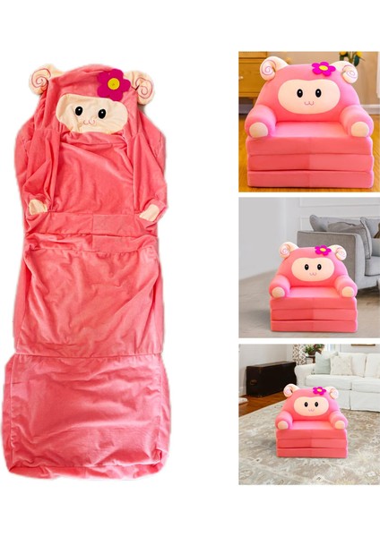 Toddler Koltuk Slipcover Katlanabilir Kanepe Kapağı Yatak Odası Için Yıkanabilir Ev Pembe Koyun indirimleri