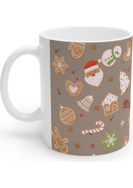 Noel Yılbaşı Renkli Figürlü Merry Christmas Kupa Bardak Mug