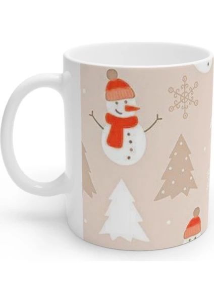 Noel Yılbaşı Kardan Adam Snowman Merry Christmas Kupa Bardak Mug