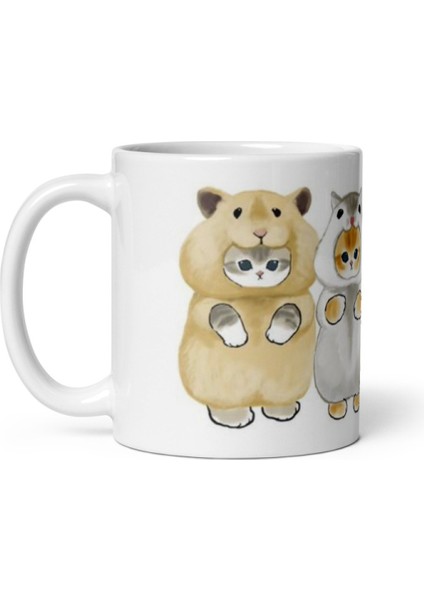 Fare Kostümlü Kediler Kupa Bardak Mug