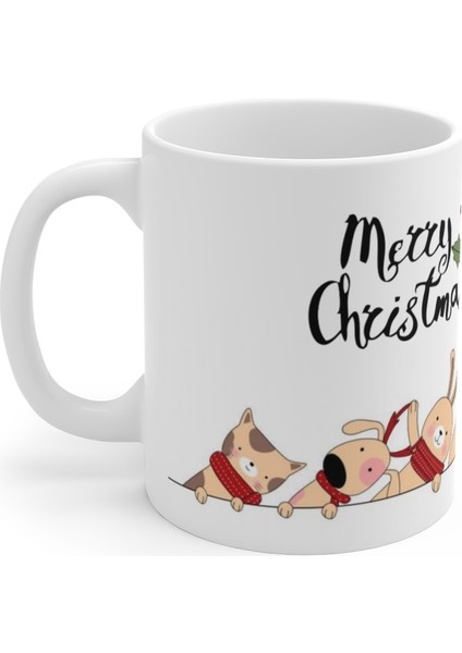 Noel Yılbaşı Hayvanlar Merry Christmas Kupa Mug