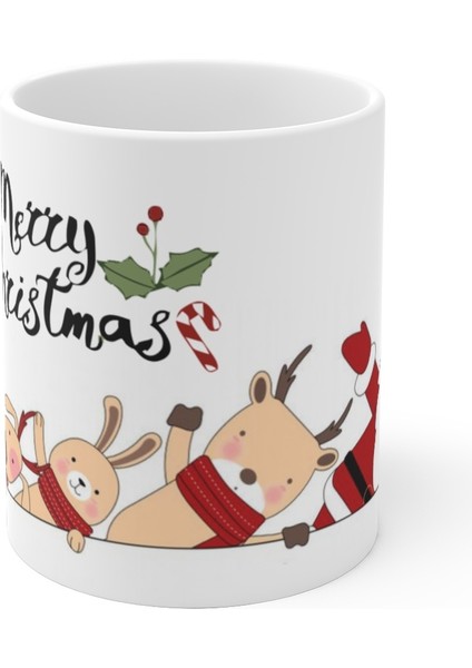 Noel Yılbaşı Hayvanlar Merry Christmas Kupa Mug fiyatları