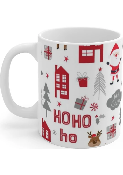 Noel Yılbaşı Ho Ho Ho Merry Christmas Kupa Mug