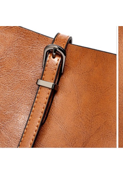 Sonbahar Kış Kadın Pu Deri Düz Renk Büyük Kapasiteli Seyahat Kadın Kızlar Günlük Omuz (Yurt Dışından) fırsatları