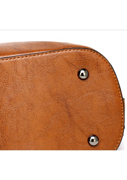 Sonbahar Kış Kadın Pu Deri Düz Renk Büyük Kapasiteli Seyahat Kadın Kızlar Günlük Omuz (Yurt Dışından) indirimleri