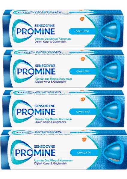 Promine Çoklu Etki Diş Macunu 75 ml x 4 Adet