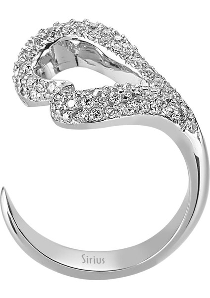 Pırlanta Taşlı Kalp Yüzük 0404R0004