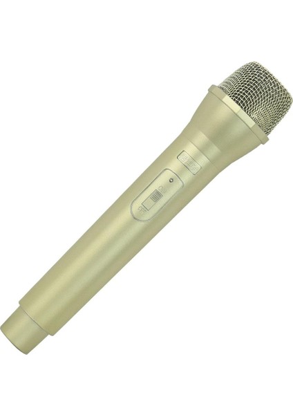 Yapay Plastik Kablosuz Mikrofon Sahne Gold (Yurt Dışından)