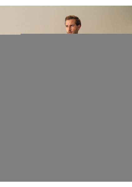 Erkek Ekru Regular Fit Sweatmont