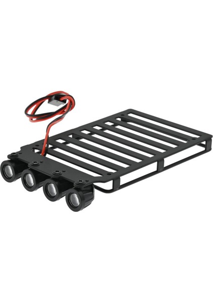 124 Çatı Raf Bagaj Taşıyıcı Rc Bagaj Rafı Rc Buggy Dıy Aksesuarları Yuvarlak Işık (Yurt Dışından)