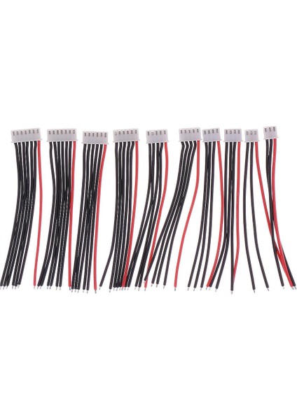 10 Jst Xh Konektör Adaptör Fişi 2-6s B6 Dengeleme Şarj Cihazı Silikon Kablosu (Yurt Dışından)