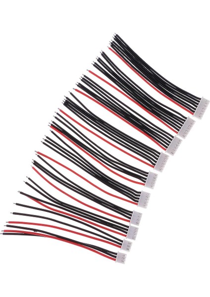 10 Jst Xh Konektör Adaptör Fişi 2-6s B6 Dengeleme Şarj Cihazı Silikon Kablosu (Yurt Dışından)