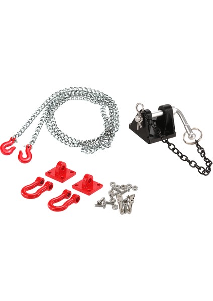 110 Rc Eksenel SCX10 Tf2 RC4WD Rc Rock Trawler Tow Hooks Römork Zincirleri (Yurt Dışından)