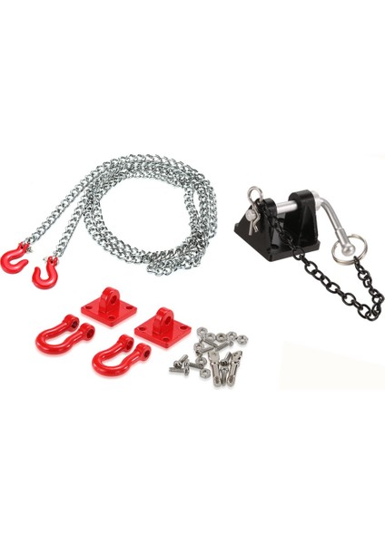 110 Rc Eksenel SCX10 Tf2 RC4WD Rc Rock Trawler Tow Hooks Römork Zincirleri (Yurt Dışından)